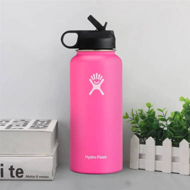 Light pink hydro hot sale flask straw lid